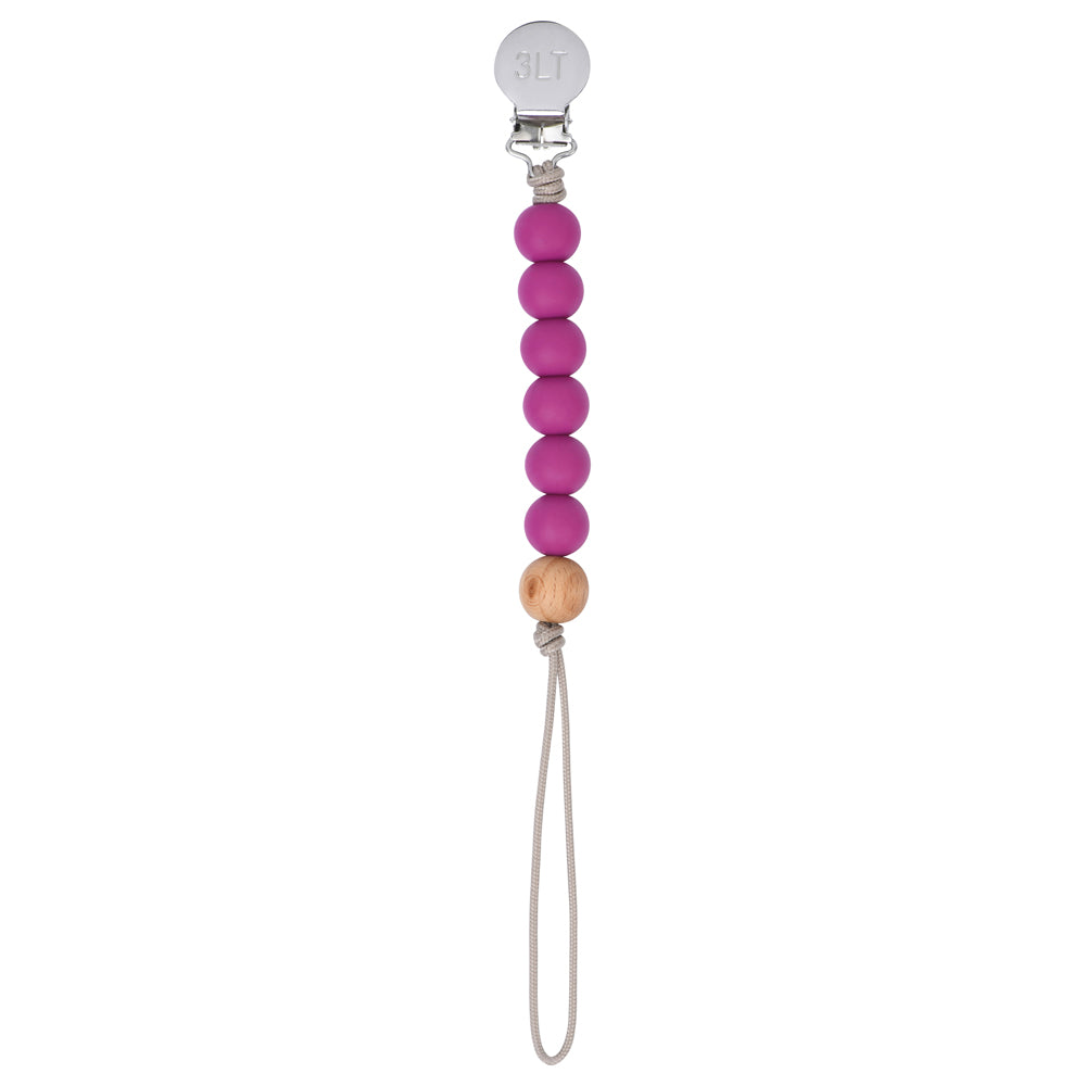 Magenta Pacifier Clip