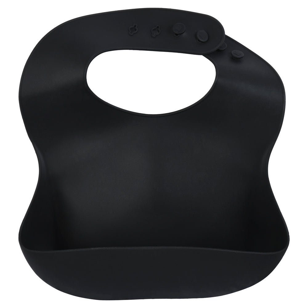 Black Silicone Bib