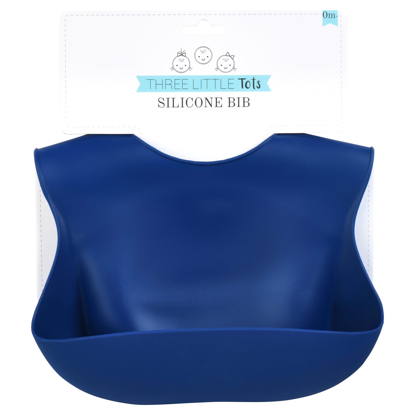 Sailor Blue Silicone Bib