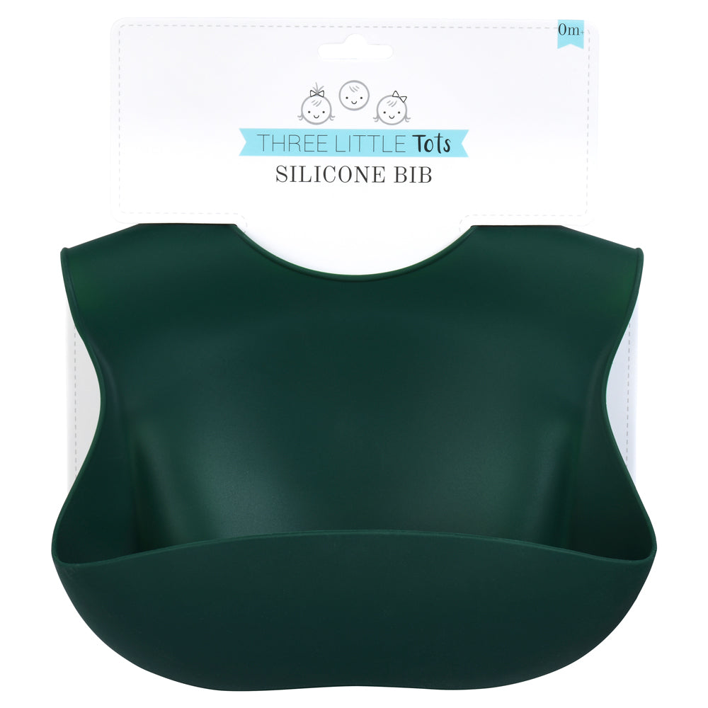 Forrest Green Silicone Bib