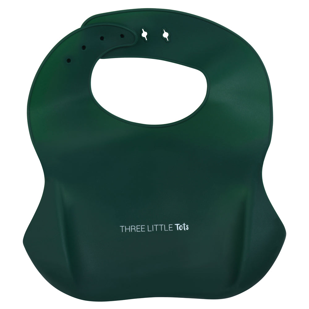 Forrest Green Silicone Bib