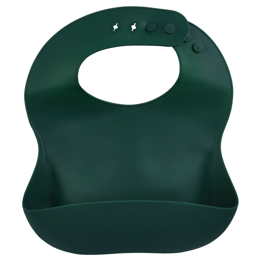 Forrest Green Silicone Bib