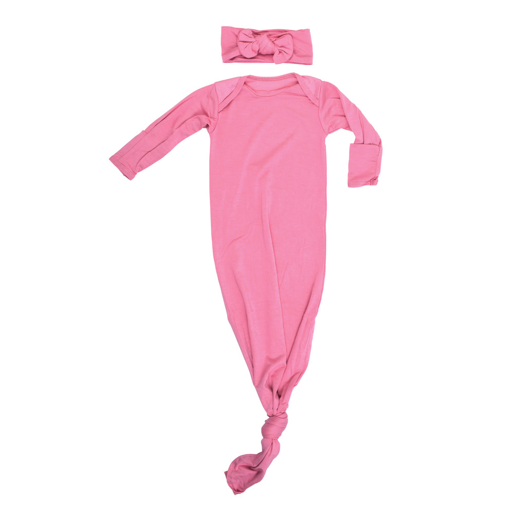 Rose Knotted Baby Gown