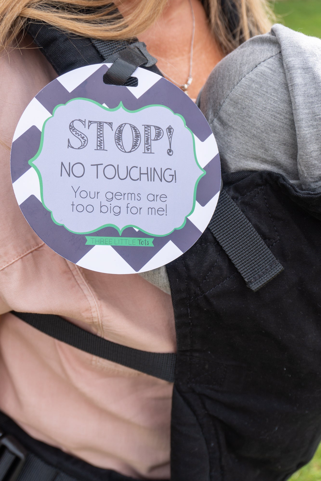 Stop No Touching Boy Tag