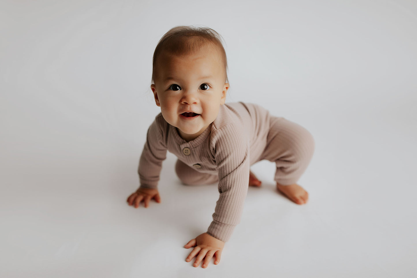 Baby Ribbed Playsuit with pockets