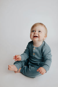 Baby Ribbed Playsuit with pockets
