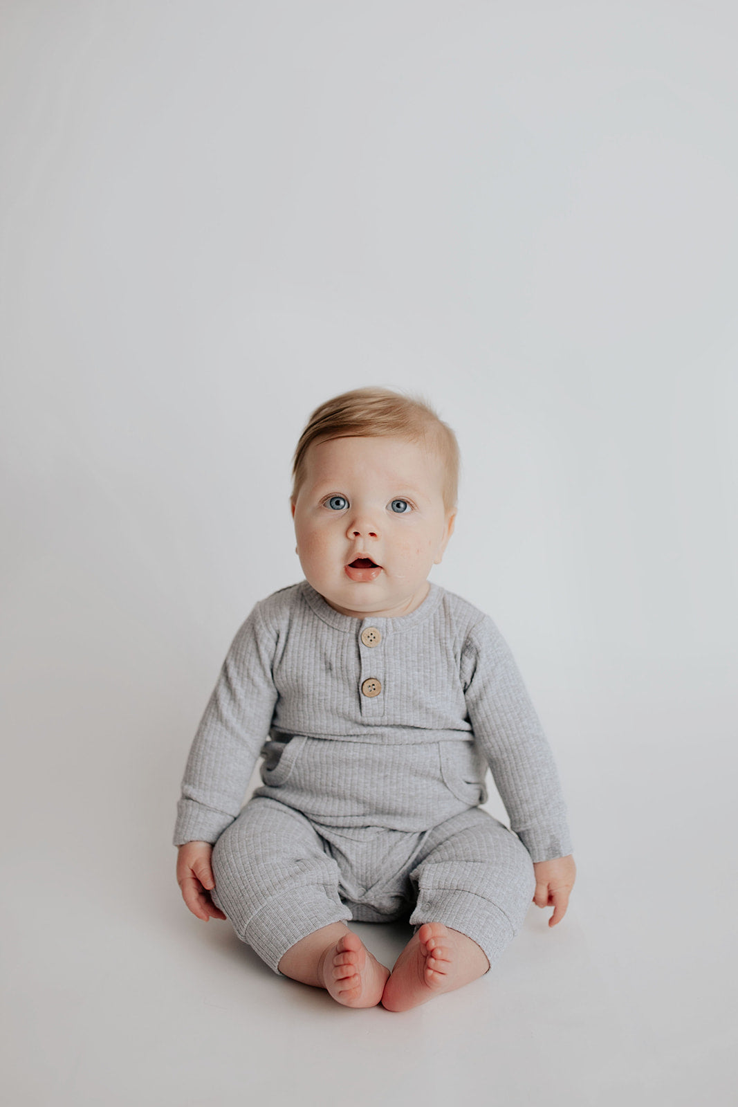 Baby Ribbed Playsuit with pockets