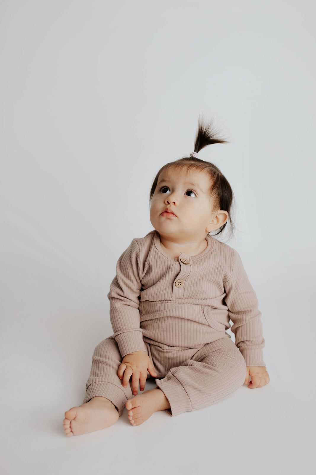 Baby Ribbed Playsuit with pockets