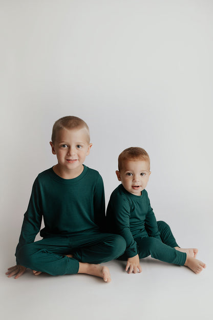 Ribbed Forest Green Jammies
