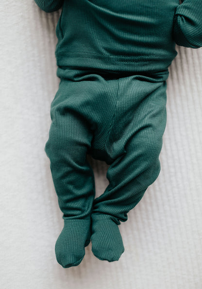 Ribbed Forest Green Jammies