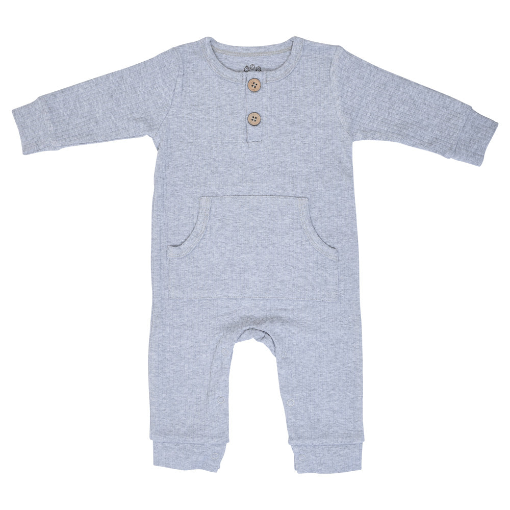 Baby Ribbed Playsuit with pockets