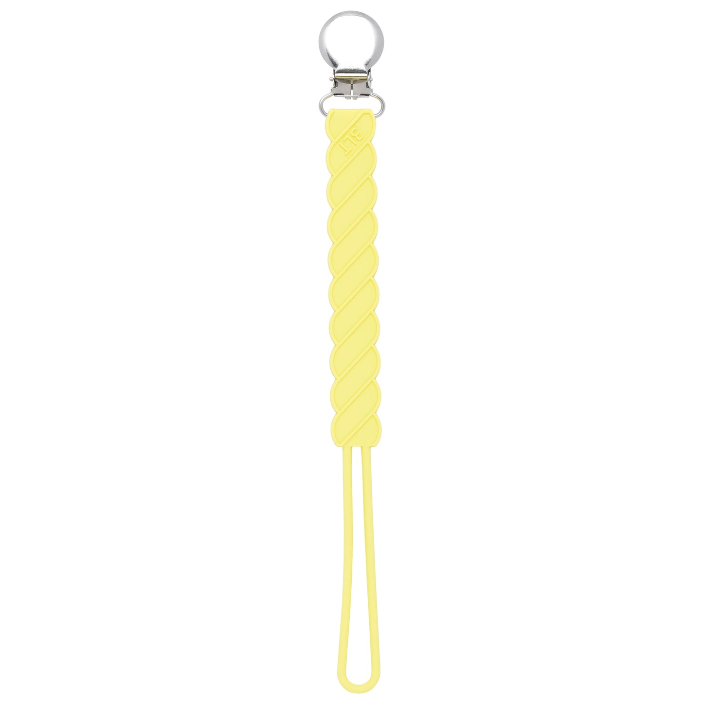 Twist Baby Yellow Silicone Pacifier Clip