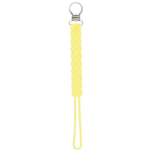 Twist Baby Yellow Silicone Pacifier Clip