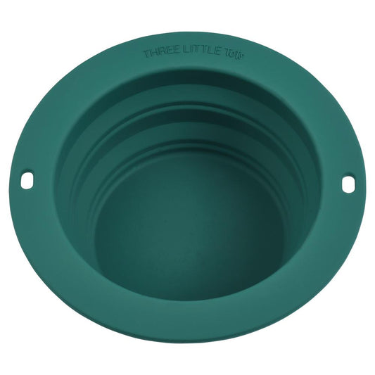Forrest Green Collapsible Bowl for Travel or Home