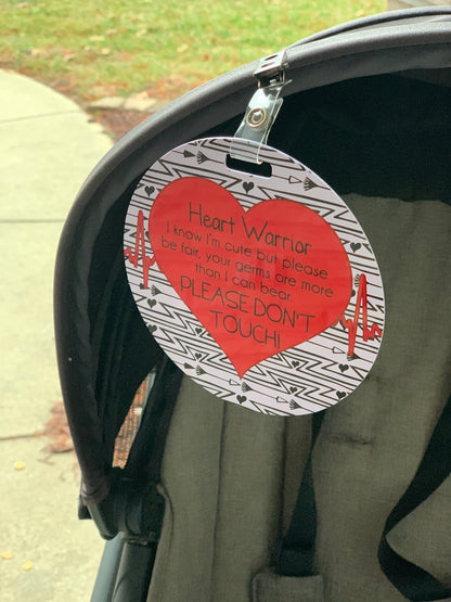 Heart Warrior No Touching Tag