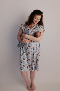 Flower Bloom Labor & Delivery Gown