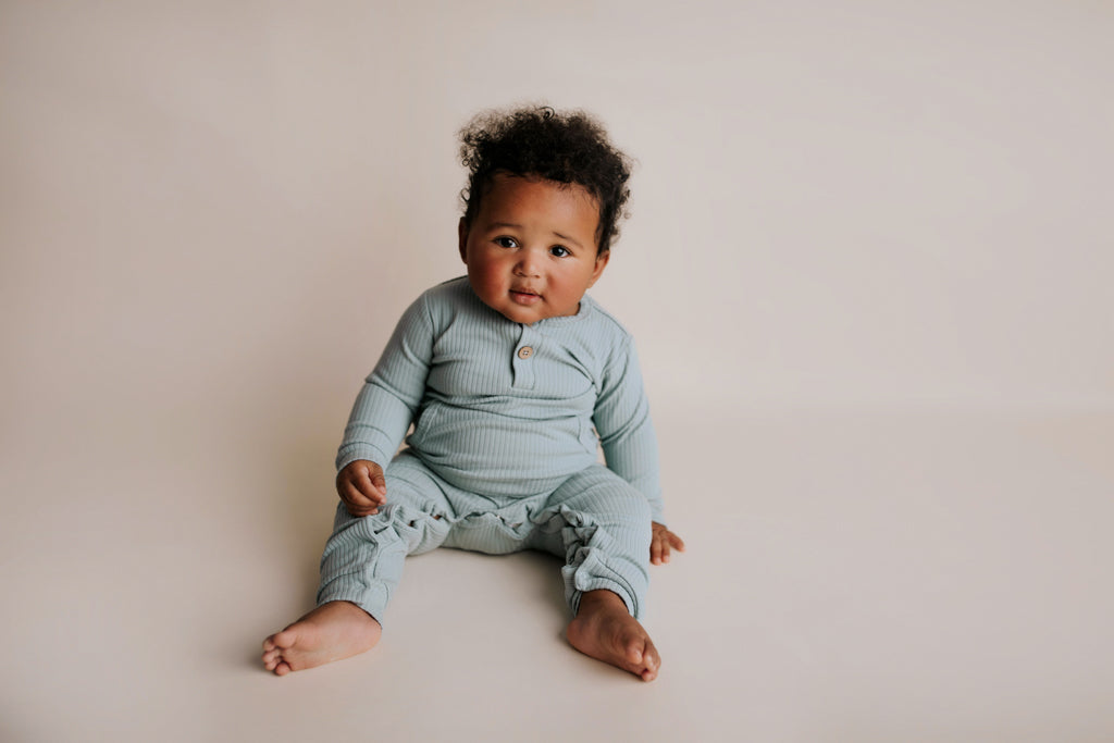 Baby Ribbed Playsuit with pockets