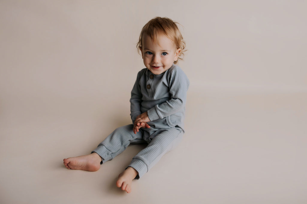 Baby Ribbed Playsuit with pockets