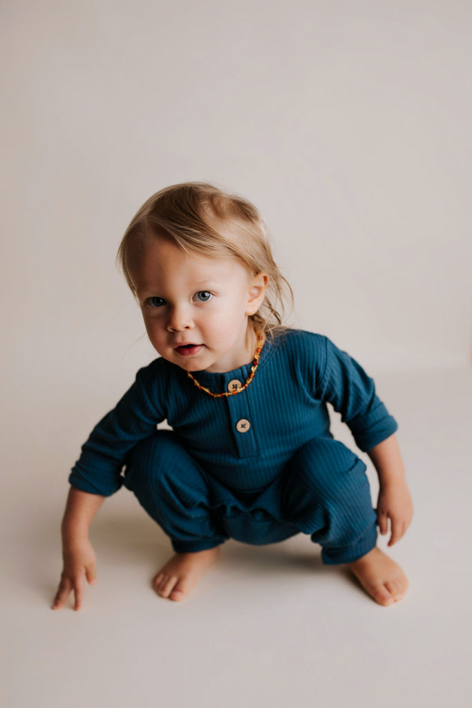 Baby Ribbed Playsuit with pockets