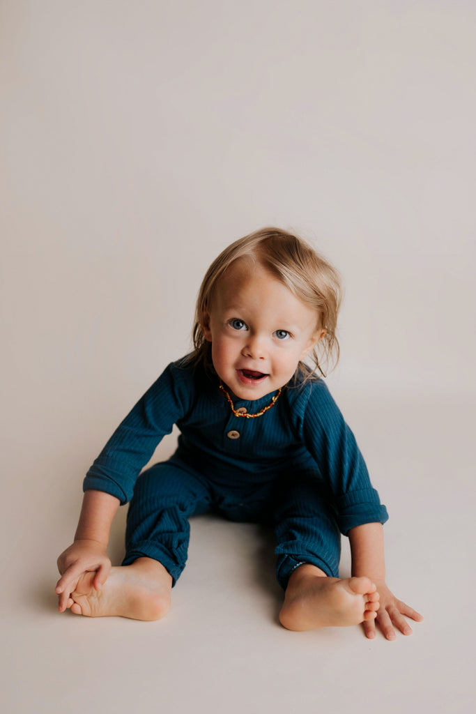 Baby Ribbed Playsuit with pockets