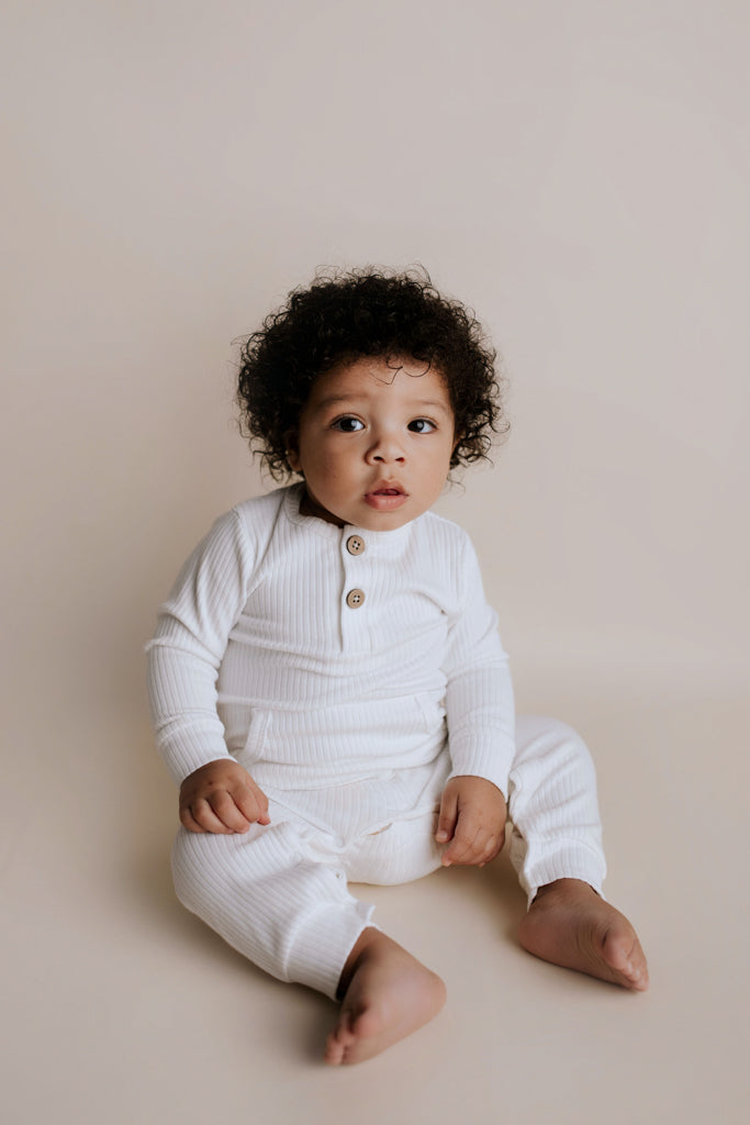 Baby Ribbed Playsuit with pockets