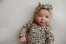 Load image into Gallery viewer, Leopard Knotted Baby Gown