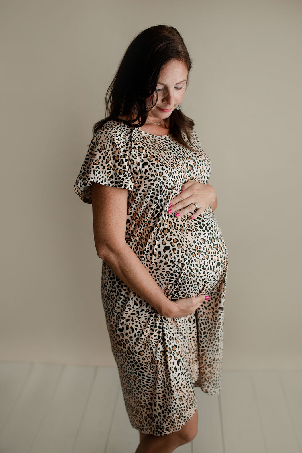 Leopard Labor & Delivery Gown