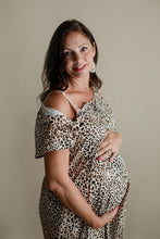 Load image into Gallery viewer, Leopard Labor &amp; Delivery Gown