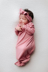 Rose Knotted Baby Gown