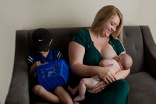 Load image into Gallery viewer, Ribbed Forest Green Labor and Delivery/ Nursing Gown