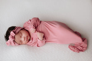 Rose Knotted Baby Gown