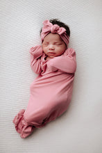 Load image into Gallery viewer, Rose Knotted Baby Gown