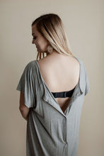 Load image into Gallery viewer, Gray Labor and Delivery/ Nursing Gown