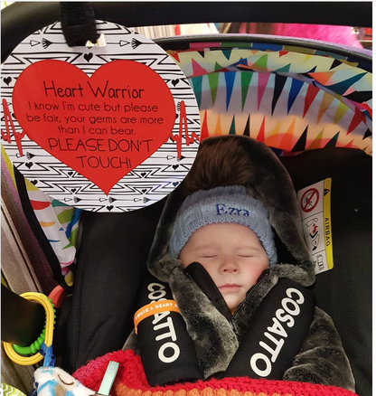 Heart Warrior No Touching Tag