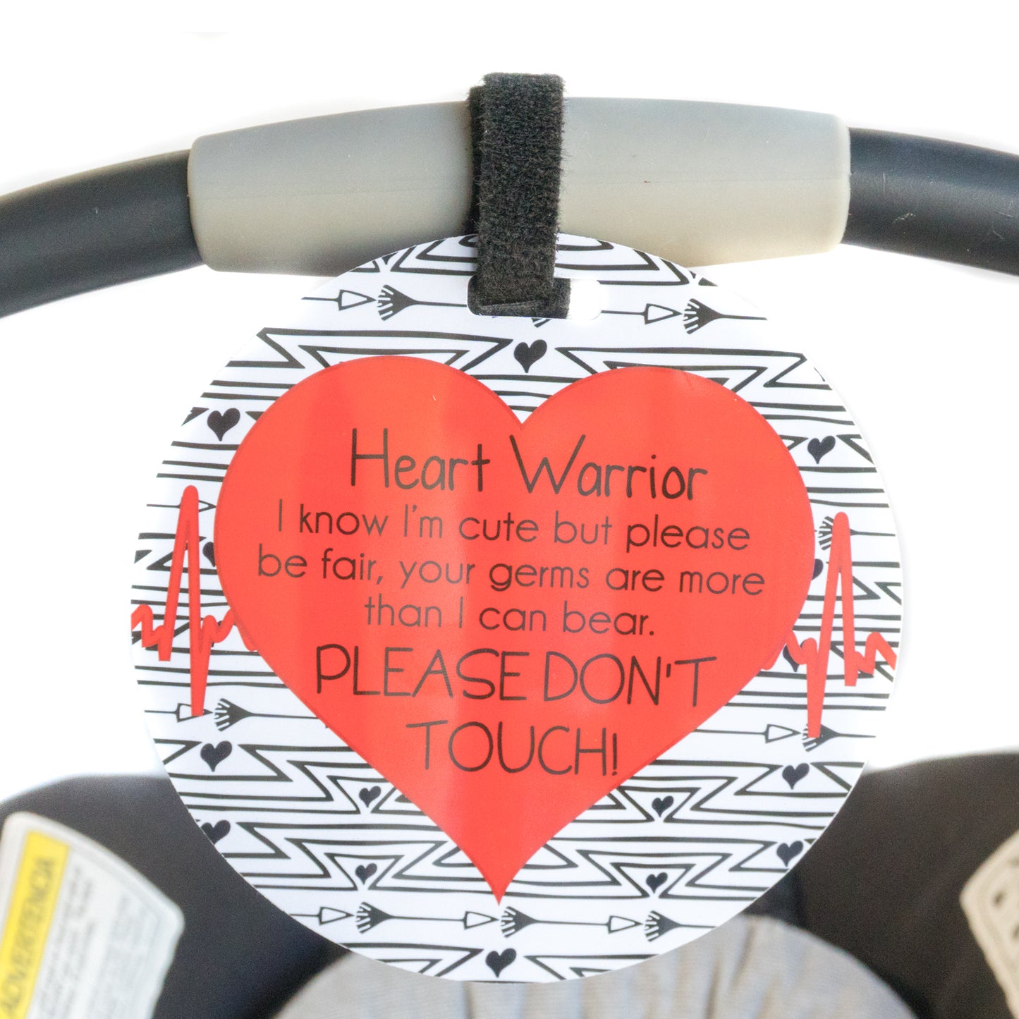 Heart Warrior No Touching Tag