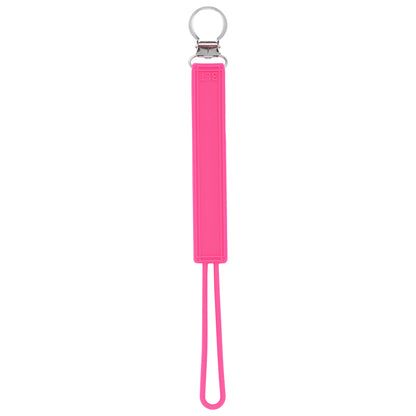 Classic Hot Pink Silicone Pacifier Clip