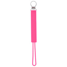 Load image into Gallery viewer, Classic Hot Pink Silicone Pacifier Clip