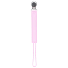 Load image into Gallery viewer, Classic Pink Silicone Pacifier Clip