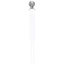 Load image into Gallery viewer, Classic White Silicone Pacifier Clip