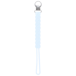 Twist Baby Blue Silicone Pacifier Clip