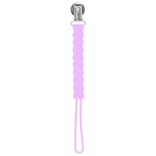 Load image into Gallery viewer, Twist Lavender Silicone Pacifier Clip