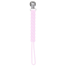 Load image into Gallery viewer, Twist Pink Silicone Pacifier Clip