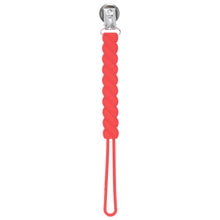 Load image into Gallery viewer, Twist Red Silicone Pacifier Clip