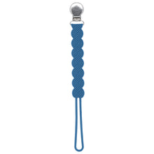 Load image into Gallery viewer, Waverly Blue Silicone Pacifier Clip