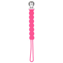 Load image into Gallery viewer, Waverly Hot Pink Silicone Pacifier Clip