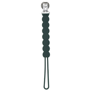 Waverly Hunter Green Silicone Pacifier Clip