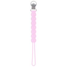 Load image into Gallery viewer, Waverly Pink Silicone Pacifier Clip
