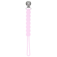 Load image into Gallery viewer, Waverly Pink Silicone Pacifier Clip