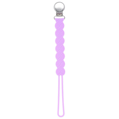 Waverly Lavender Silicone Pacifier Clip