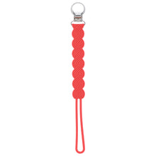 Load image into Gallery viewer, Waverly Red Silicone Pacifier Clip